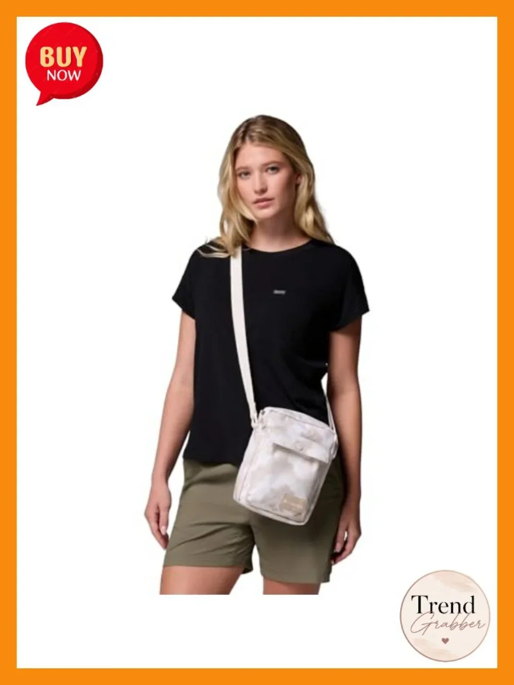 Unisex Adjustable Polyester Side Bag with Zipper